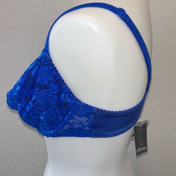 New w tag Ann Summers Thrill bra blue 40DD lycra floral - Picture 2 of 7